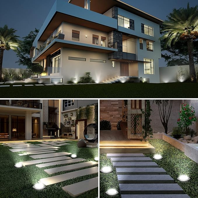 JESLED Landscape Lighting 6W LED Well Lights, 12V 24V Ground Lights 6000K Bright White, IP67 Waterproof Low Voltage | Lumora