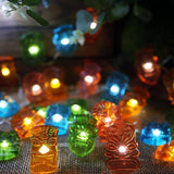 Tiki Mask String Lights Outdoor Waterproof 7FT 20PCS, Tropical Hawaiian Luau Party Lights Battery Operated LED with | Lumora