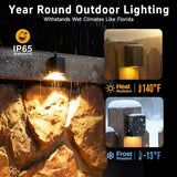 Gardenreet Low Voltage Outdoor Deck Lights - 12V Solid Brass LED Wall Light, Landscape Waterproof Hardwired | Lumora
