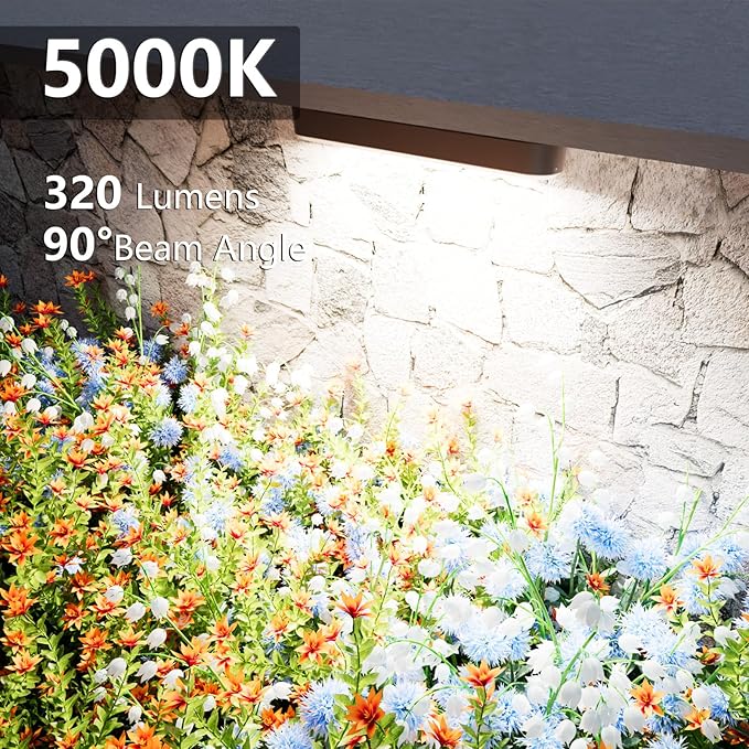 VOLISUN 7 Inch Retaining Wall Lights, IP67 Waterproof Hardscape Lighting, Cuttable Low Voltage Lighting, 12V Paver Lights, 2.8W Outdoor Step Landscape Lights, 5000K Daylight (8 Pack)