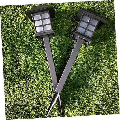 NUOBESTY 5pcs Solar Spike Lights Solar Pathway Lights Outdoor Easy Install Garden for Walkway Patio Driveway Warm