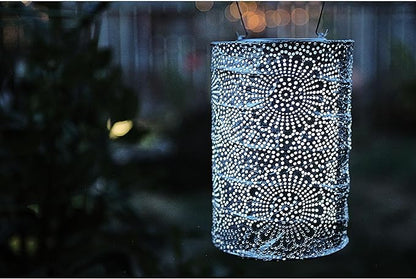 Soji Stella Market, LED Outdoor Solar Lantern, Handmade with Weather-Resistant UV Rated Tyvek fabric, Stainless Steel Hardware, Auto sensor on/off, for Patio, Deck, Garden, Color (Copper) 7.5X5