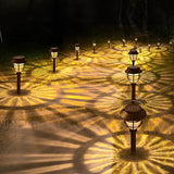 10 Pack Solar Pathway Lights Outdoor- Bright Solar Powered Garden Light with 3000K Warm LED, Auto On/Off Waterproof | Lumora