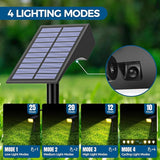 Solar Spot Lights Outdoor, Solar Lights Outdoor Waterproof IP65, 4 Lighting Modes Solar Powered Spotlights Yard | Lumora