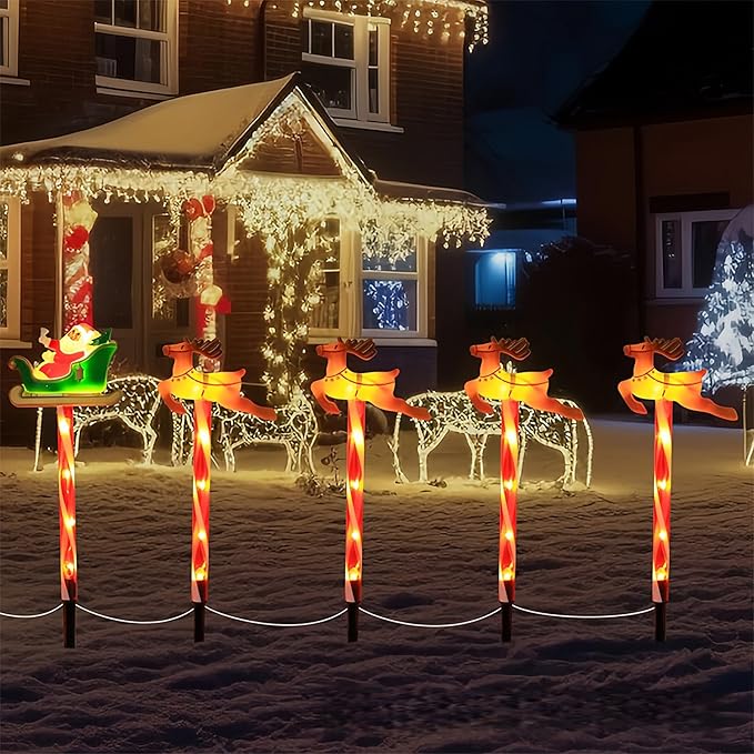 Pack of 6 Easy Installion Solar Ground Lights Easy Push Into Soil for Instants Festival Ambiances in Yard and | Lumora
