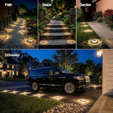 Solar Ground Lights 8 Pack Landscape Lighting 3000K Solar Lights Outdoor IP67 Waterproof Solar Garden Lights for | Lumora