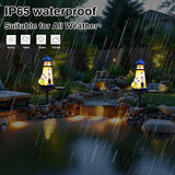 Lighthouse Solar Lights Outdoor, Lighthouse Decor Lighthouses Gifts Nautical Decor for Home, Waterproof Decorative | Lumora