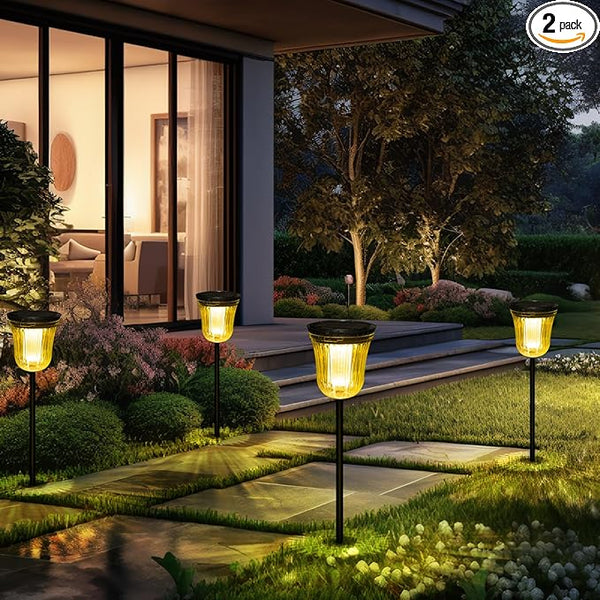 Solar Pathway Lights Super Bright 200 lumens with 2-in-1 Warm White and Daylight Modes, Solar Lights Outdoor | Lumora