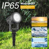 T-SUNUS Christmas Solar Garden Spotlight Outdoor 6-in-1 White Landscape Spot Lights IP65 Waterproof Separated Panel | Lumora
