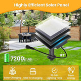 ZOTOYI 100FT Solar String Lights Outdoor Waterproof IP65 with USB Port, G40 Led Solar Patio Globe Lights with 52 | Lumora