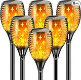 YoungPower 43'' Large Solar Torch Light Flickering Flames, Waterproof Outdoor Decoration Light for Yard Driveway, 6 | Lumora