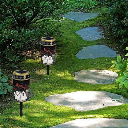 Ghosts Landscape Solar Lights Outdoor Waterproof for Halloween Decor Outdoor Solar Landscape Lighting Sun Powered Outdoor Lights Solar Pathway Lights for Outside