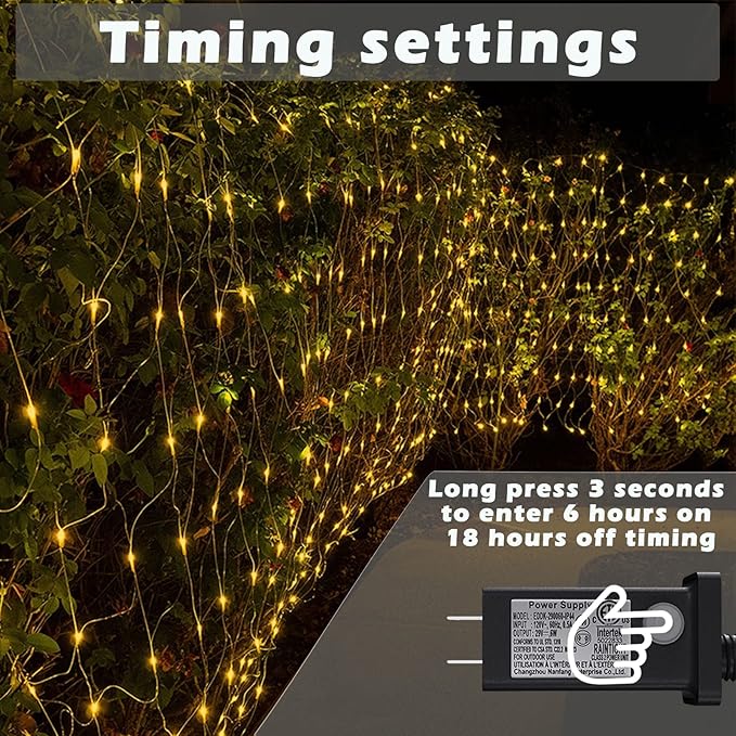 Eueasy LED Lights Outdoor Fairy Lights Chandelier - 270L Gazebo Net Lights with 8 Lighting Modes, 10×10 FT Chandelier for Pergolas，Wedding, Bush, Christmas