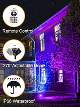 ZUCKEO 15W Christmas Spotlights Outdoor Spot Lights RGB Color Changing Landscape Lights, 120V Waterproof LED | Lumora