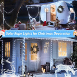 JMEXSUSS 200 LED Solar Rope Lights for Pool, 72ft 8 Modes Solar Rope Lights Outdoor Waterproof LED Solar Powered | Lumora