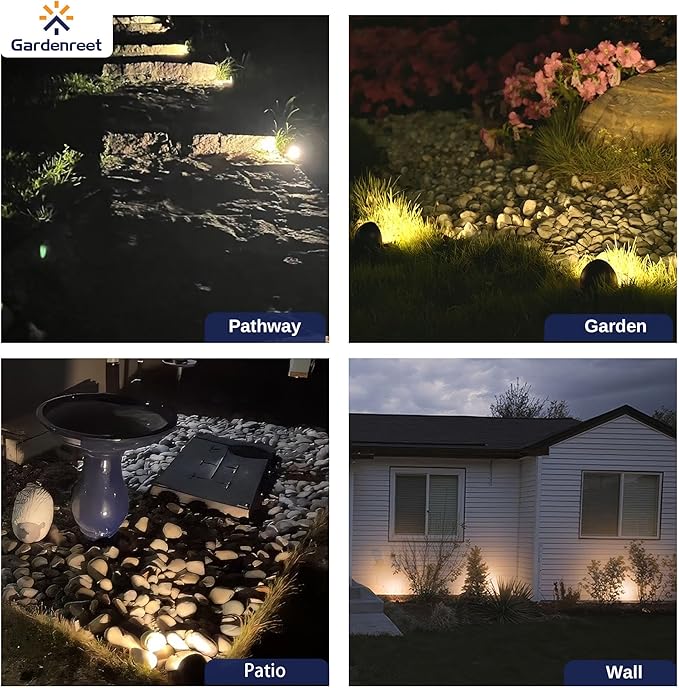 Gardenreet 12V Outdoor Well Light - Brass Weatherproof Electric LED In Ground Landscape Lighting, Low Voltage | Lumora