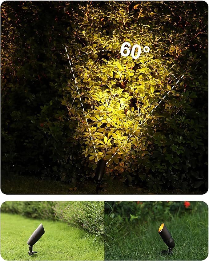 Low Voltage Landscape Spotlights, 12V 5CCT Tree Spotlights, 7W LED Spotlights Outdoor with Connectors, IP65 | Lumora