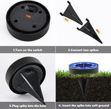 Joomer Solar Ground Lights, 4 Pack 8 LED Solar Lights Outdoor Waterproof IP68 Disc Light Landscape Lighting Garden | Lumora