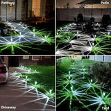 15 Pack Solar Pathway Lights Solar Lights Outdoor, Led Waterproof Yard Walkway Lighting Stainless Steel Garden | Lumora