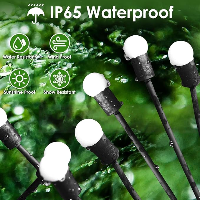 BOSSERN 2025 Solar Lights Outdoor Waterproof, 4 Pack Solar Garden Lights, Firefly Light Outdoor Waterproof, Twinkle | Lumora