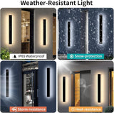 Mikeru 31.4inch Outdoor Wall Light Fixtures, 3000k/4500k/6000k Three Colors Switchable Exterior Wall Sconces | Lumora