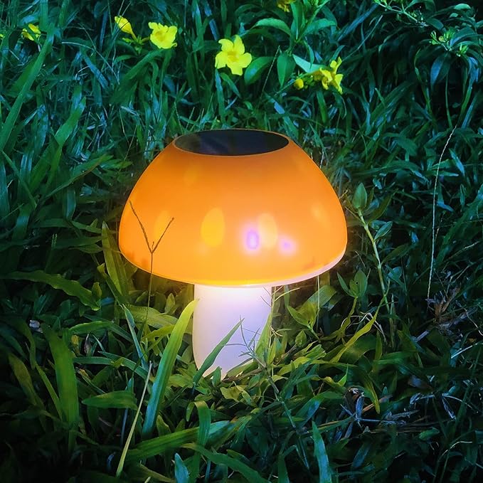 Solar Mushroom Lights Outdoor Ground Waterproof Solar LED Light Sensor Landscape Night Light for | Lumora