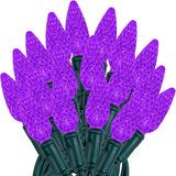 Novelty Lights 24FT 70 LED C6 Christmas String Lights, Outdoor Tree Commercial Grade Permanent Decorations (Purple) | Lumora