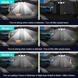 Tuffenough Solar Outdoor Lights 2500LM 210 LED Security Lights with Remote Control,3 Heads Motion Sensor Lights | Lumora