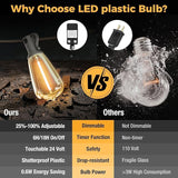 litogo 236FT Outdoor Edison Lights with Dimmer Timer & Memory Function, Waterproof Patio Lights for Yard Garden | Lumora