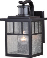 VAXCEL Mission Bronze Motion Sensor Dusk to Dawn Outdoor Mission Wall Light | Lumora