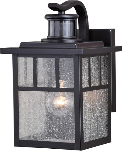 VAXCEL Mission Bronze Motion Sensor Dusk to Dawn Outdoor Mission Wall Light