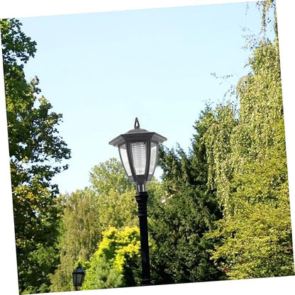 Totority LED Garden Path Lights Outdoor Vintage European Style for Patios Lawns and Walkways Solar Powered Decorative Lights Adjustable Brightness
