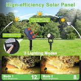 Solar Spotlights Outdoor Waterproof, Warm White Landscape Spotlights, Decorative Solar Spot Lighting for Garden | Lumora