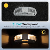 AGPTEK Solar Driveway Lights 20 Pack, Outdoor Deck Dock Marine LED Solar Powered Waterproof Driveway Marker Lights | Lumora