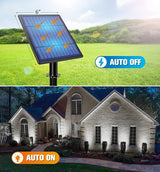 APONUO Metal Solar Spot Lights Outdoor with 9.8ft Cable Solar Powered Landscape Lighting Low Voltage IP65 | Lumora