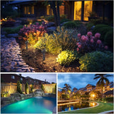 LED Landscape Lights with Connectors, 12V Low Voltage, Warm White 3000k, 4W, 175LM, Outdoor Waterproof Garden | Lumora