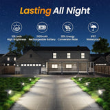 Fabrito Solar Spot Lights Outdoor 10 Pack, [108Leds, 4 Modes] Auto On/Off Spotlights, IP67 Waterproof Landscape | Lumora