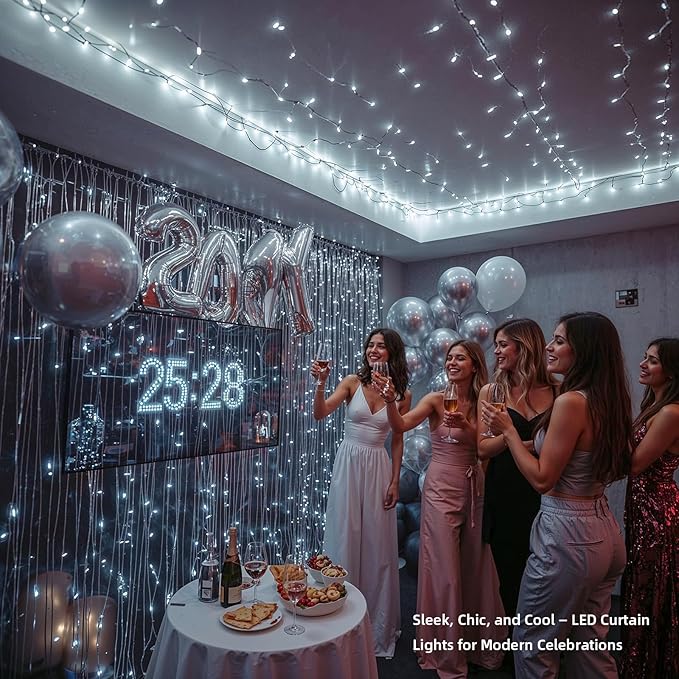 100 LED String Lights 33ft Cool White, Plug in Fairy Lights with 8 Modes, Indoor Outdoor Christmas Lights for | Lumora