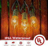 Brightown C9 Clear Christmas String Lights - Outdoor Christmas Tree Lights String - Hanging Christmas Roofline | Lumora