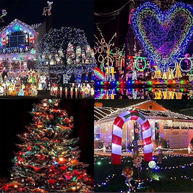FULLBELL Easter Lights 66 Feets 200 LED Easter Decorations Memory Indoor Outdoor Fairy Lights Easter Decor Lights | Lumora