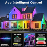 LETIANPAI 300FT Permanent Outdoor Lights,RGB Eaves Light with App Control Remote,DIY Scene Modes IP67 Waterproof | Lumora