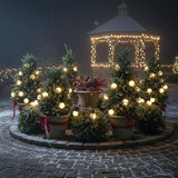 25ft Outdoor Christmas LED String Lights,G40 Frosted White Globe Lights with 27pcs Plastic Bulbs,Round Bulb | Lumora