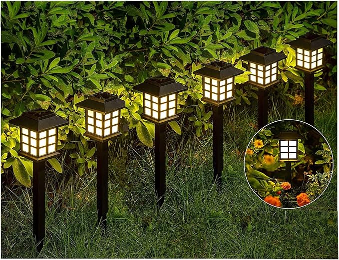 Solar Outdoor Garden Lawn Landscape Lights 6 Pack Waterproof, Outside LED Decorative Lights Landscape Lighting for | Lumora