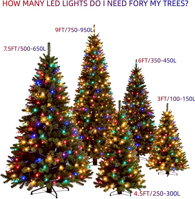 100 LED Multicolor Christmas Lights, UL Listed and Commercial Grade 35 Ft Green Wire String Lights, for Indoor and | Lumora