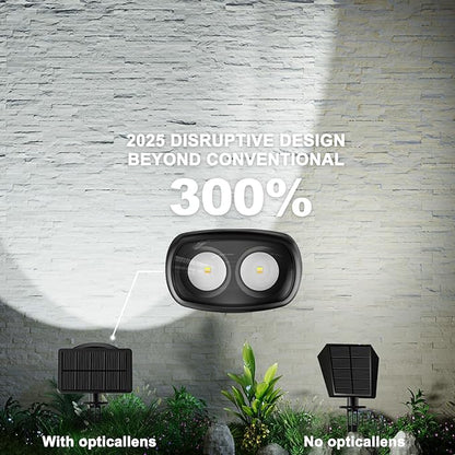 Solar Spot Lights Outdoor Waterproof IP68, RGB Colors Changing Solar Lights with 4 Lighting Modes, Solar Powered Lights Outdoor for Yard Outside Landscape Garden (6Pack)
