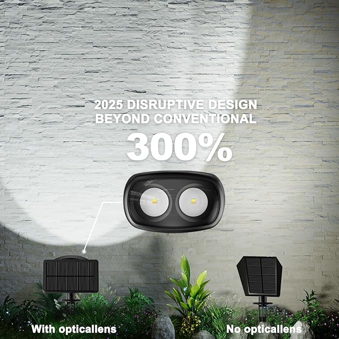 Solar Spot Lights Outdoor Waterproof IP68, 1000LM Super Bright LED Landscape Lighting with 9 Colors 3 Brightness | Lumora