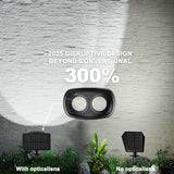Solar Spot Lights Outdoor Waterproof IP68, 1000LM Super Bright LED Landscape Lighting with 9 Colors 3 Brightness | Lumora