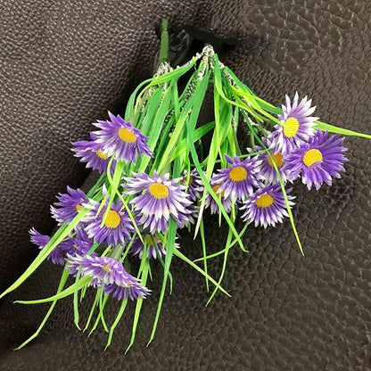 Solar Lawn Light Flower Light 2 Pack 28LED Daisy Solar Garden Light,Outdoor Decoration Stake Lights,Waterproof Solar Landscape Light Statue lamp Garden Stakes Decorative,Lawn (Purple)