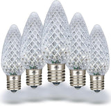 Novelty Lights 250CT C9 LED Faceted Ultra Bright Dimmable Outdoor Christmas Light Replacement Bulbs Decorative LED | Lumora
