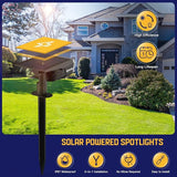Kyosho Solar Outdoor Lights Waterproof IP67, 38 LEDs Solar Spot Lights Outdoor, 2-in-1 Landscape Spotlight with 3 | Lumora